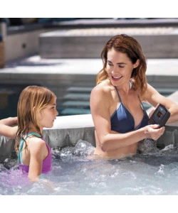 PISCINA IDROMASSAGGIO GONFIABILE INTEX "PURE SPA GREYWOOD DELUXE" 196X71CM 4 POSTI C/POMPA - COD. 28440EX