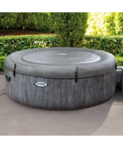 PISCINA IDROMASSAGGIO GONFIABILE INTEX "PURE SPA GREYWOOD DELUXE" 196X71CM 4 POSTI C/POMPA - COD. 28440EX