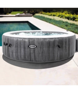 PISCINA IDROMASSAGGIO GONFIABILE INTEX "PURE SPA GREYWOOD DELUXE" 216X71CM 6 POSTI C/POMPA - COD. 28442EX