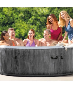 PISCINA IDROMASSAGGIO GONFIABILE INTEX "PURE SPA GREYWOOD DELUXE" 216X71CM 6 POSTI C/POMPA - COD. 28442EX