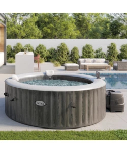 PISCINA IDROMASSAGGIO GONFIABILE INTEX "PURE SPA GREYWOOD DELUXE" 216X71CM 6 POSTI C/POMPA - COD. 28442EX