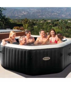 PISCINA IDROMASSAGGIO GONFIABILE OTTAGONALE INTEX "PURE SPA BUBBLE E JET MASSAGE DELUXE" - COD. 28462EX