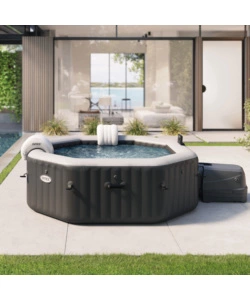 PISCINA IDROMASSAGGIO GONFIABILE OTTAGONALE INTEX "PURE SPA BUBBLE E JET MASSAGE DELUXE" - COD. 28462EX