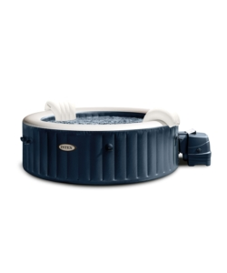PISCINA IDROMASSAGGIO GONFIABILE INTEX "PURESPA PLUS BUBBLE MASSAGE SET" NAVY 216X71CM - COD. 28432EX