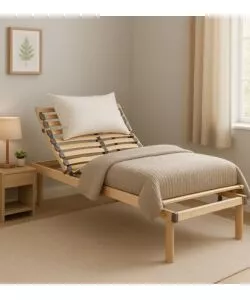 RETE SINGOLA DORMIR "ECO RELAX" MOTORIZZATA WIRELESS IN LEGNO 80X190 CM