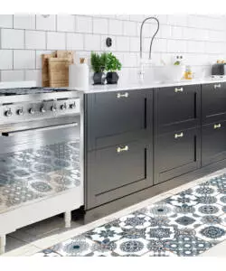 PASSATOIA IN VINILE "RUNNER" FANTASIA "SUMMER TILES", 120X50 CM