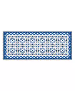 PASSATOIA IN VINILE "RUNNER" FANTASIA "TILE CARPET", 120X50 CM