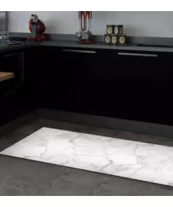 PASSATOIA IN VINILE "RUNNER" FANTASIA "WHITE MARBLE", 120X50 CM