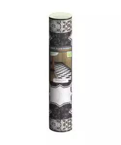 PASSATOIA IN VINILE "RUNNER" FANTASIA "MARBLE CHESS", 120X50 CM