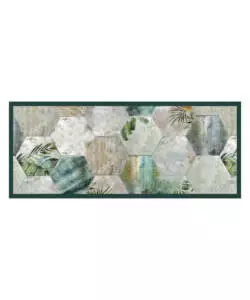 PASSATOIA IN VINILE "RUNNER" FANTASIA "TROPICAL COMPOSITION", 120X50 CM