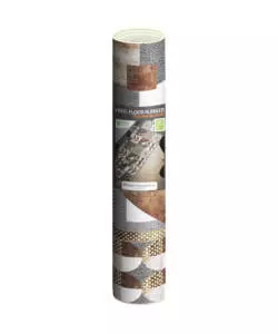 PASSATOIA IN VINILE "RUNNER" FANTASIA "BROWN CEMENTINE", 120X50 CM
