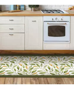 PASSATOIA IN VINILE "RUNNER" FANTASIA "EMERALD RAMAGE", 120X50 CM