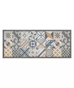 PASSATOIA IN VINILE "RUNNER" FANTASIA "CEMENT TILES", 120X50 CM