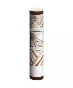 PASSATOIA IN VINILE "RUNNER" FANTASIA "WOOD TROPICAL HEXAGONS", 120X50 CM