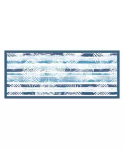 PASSATOIA IN VINILE "RUNNER" FANTASIA "BLUE TROPICAL", 120X50 CM