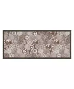 PASSATOIA IN VINILE "RUNNER" FANTASIA "HEXAGONAL GREEN TILES", 120X50 CM