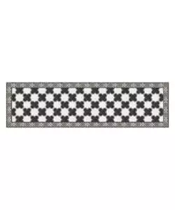 PASSATOIA IN VINILE "RUNNER" FANTASIA "MARBLE CHESS", 180X50 CM