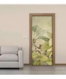 RIVESTIMENTO PER PORTA IN VINILE FANTASIA "RAIN FOREST", 210X83 CM
