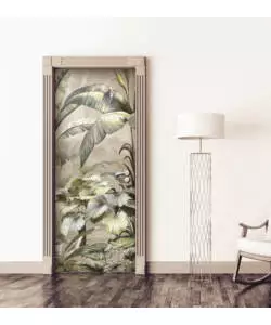 RIVESTIMENTO PER PORTA IN VINILE FANTASIA "SOGNO TROPICALE", 210X83 CM