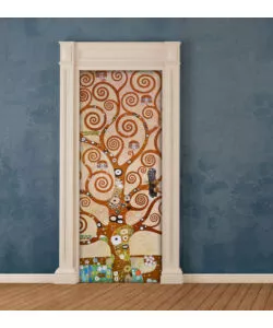 RIVESTIMENTO PER PORTA IN VINILE FANTASIA "TREE OF LIFE", 210X83 CM