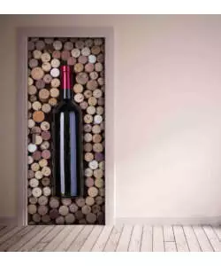 RIVESTIMENTO PER PORTA IN VINILE FANTASIA "BOTTLE", 210X83 CM