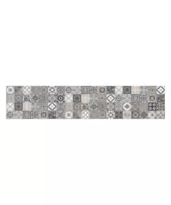 PASSATOIA IN VINILE "RUNNER" FANTASIA "AZULEJOS VINTAGE", 240X50 CM