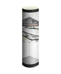 PASSATOIA IN VINILE "RUNNER" FANTASIA "GREY EXAGONS", 240X50 CM