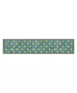 PASSATOIA IN VINILE "RUNNER" FANTASIA "GREEN GOLD", 240X50 CM