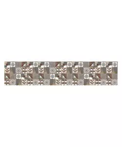 PASSATOIA IN VINILE "RUNNER" FANTASIA "BROWN CEMENTINE", 240X50 CM