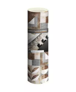 PASSATOIA IN VINILE "RUNNER" FANTASIA "BROWN CEMENTINE", 240X50 CM