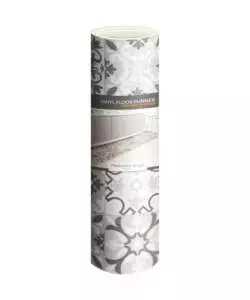 PASSATOIA IN VINILE "RUNNER" FANTASIA "PIASTRELLE GRIGIE", 240X50 CM
