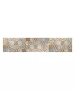 PASSATOIA IN VINILE "RUNNER" FANTASIA "CEMENTINE ARANCIONI", 240X50 CM