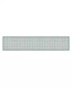 PASSATOIA IN VINILE "RUNNER" FANTASIA "OLD STYLE GREEN", 240X50 CM