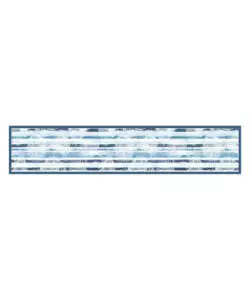 PASSATOIA IN VINILE "RUNNER" FANTASIA "BLUE TROPICAL", 240X50 CM