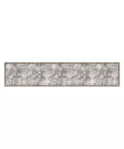 PASSATOIA IN VINILE "RUNNER" FANTASIA "HAND-DRAWN TILES", 240X50 CM