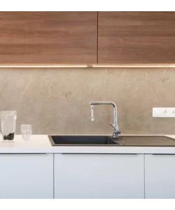 PARASCHIZZI ADESIVO DA CUCINA FANTASIA "TRAVERTINE STONE", 260X60 CM