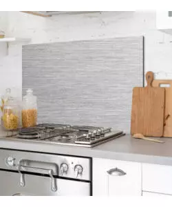 PARASCHIZZI DA CUCINA IN ALLUMINIO FANTASIA "BRUSHED", 84X60 CM