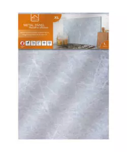 PARASCHIZZI DA CUCINA IN ALLUMINIO FANTASIA "MARBLE", 84X60 CM
