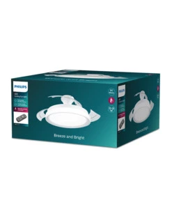 LAMPADA VENTILATORE LED PHILIPS "BLISS" BIANCO 35+28 W