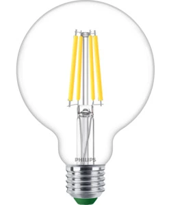 LAMPADINA A LED PHILIPS "GLOBO" TRASPARENTE LUCE NATURALE 60W 2700K, E27