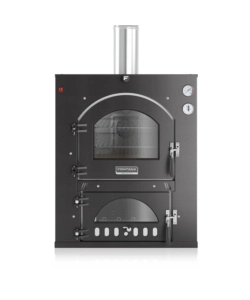 FORNO PIZZA A LEGNA AD INCASSO FONTANA "INC QV 57x45" COLORE ANTRACITE 1 PIZZA