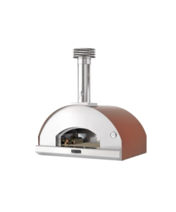 FORNO PIZZA A LEGNA FONTANA "MANGIAFUOCO" COLORE ROSSO 4 PIZZE