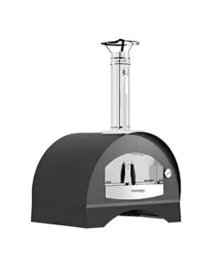 FORNO PIZZA A LEGNA FONTANA "ISCHIA" COLORE ANTRACITE 2 PIZZE