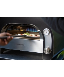 FORNO PIZZA A GAS FONTANA "MAESTRO 60" COLORE ANTRACITE 2 PIZZE