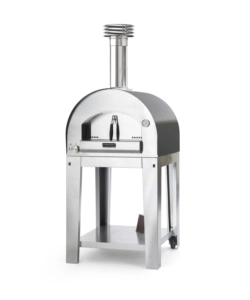 FORNO PIZZA A GAS CON CARRELLO FONTANA "MARGHERITA" COLORE ANTRACITE 2 PIZZE
