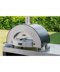 FORNO PIZZA A GAS ALFA "CLASSICO" COLORE NERO 2 PIZZE