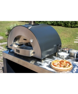 FORNO PIZZA A GAS ALFA "CLASSICO" COLORE NERO 2 PIZZE