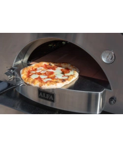 FORNO PIZZA A GAS ALFA "CLASSICO" COLORE NERO 2 PIZZE