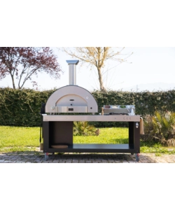 FORNO PIZZA A GAS ALFA "CLASSICO" COLORE NERO 4 PIZZE