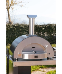 FORNO PIZZA A GAS ALFA "CLASSICO" COLORE NERO 4 PIZZE